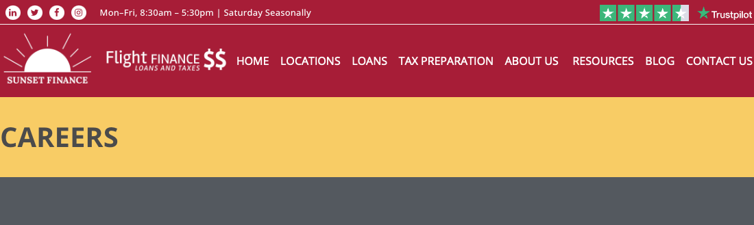 Job Listings Sunset Finance Jobs